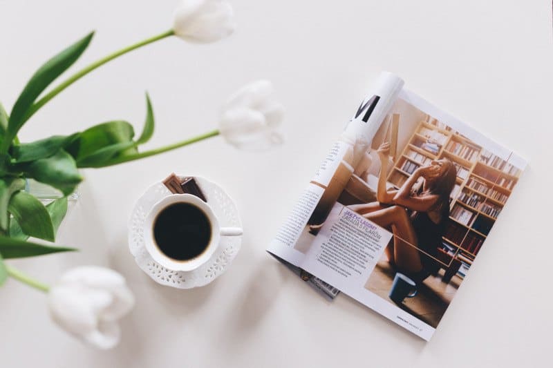 Coffee and A Fashion Magazine Coffee and A Fashion Magazine
